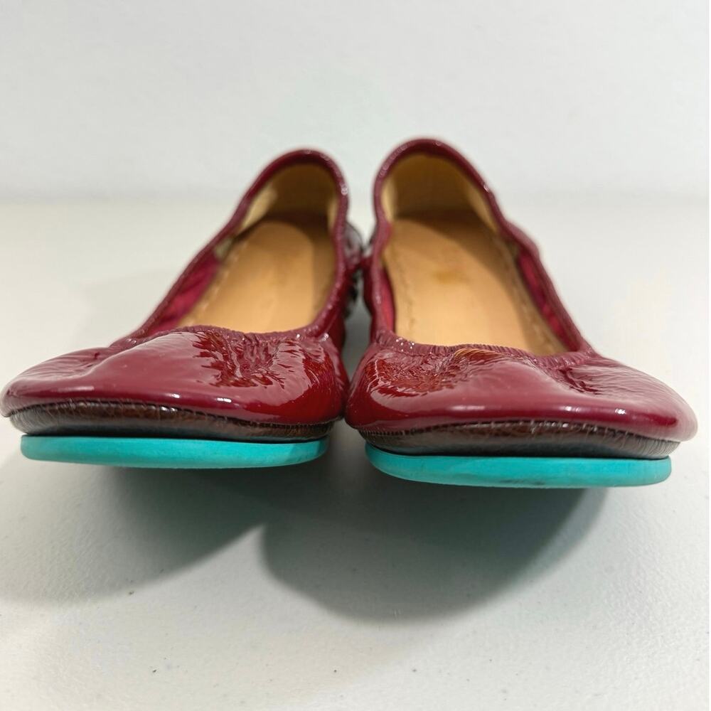 Tieks Ruby Red Patent Leather Ballet Flats Women’s Sz 11 Foldable Designer Shoes - Picture 6 of 11